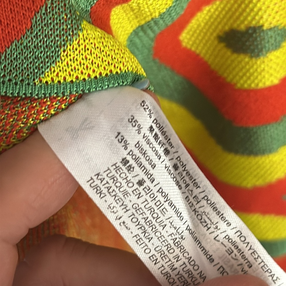 New! ZARA 70’s inspired scoop back psychedelic dress S - Picture 8 of 8